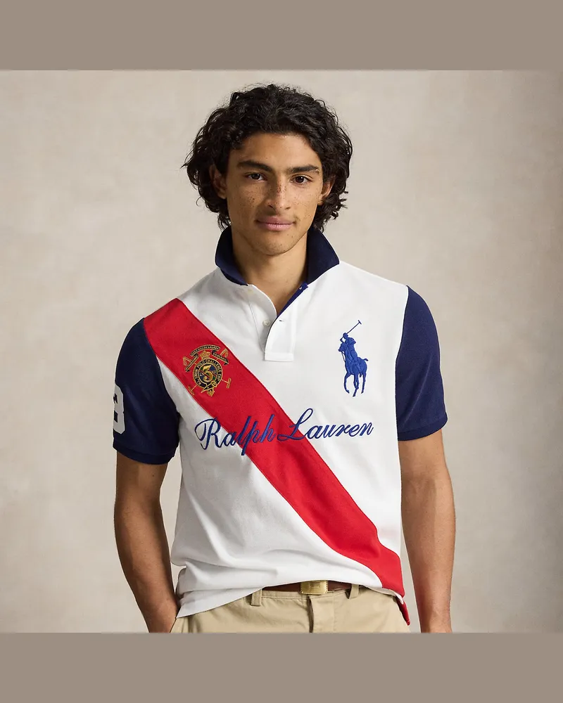 Ralph Lauren Classic-Fit Poloshirt mit Big Pony White