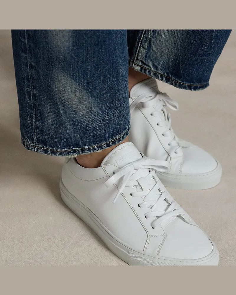 Ralph Lauren Ledersneaker Jermain White