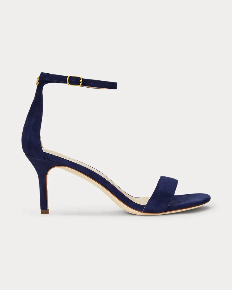 Ralph Lauren Sandale Allie aus Wildleder Blue