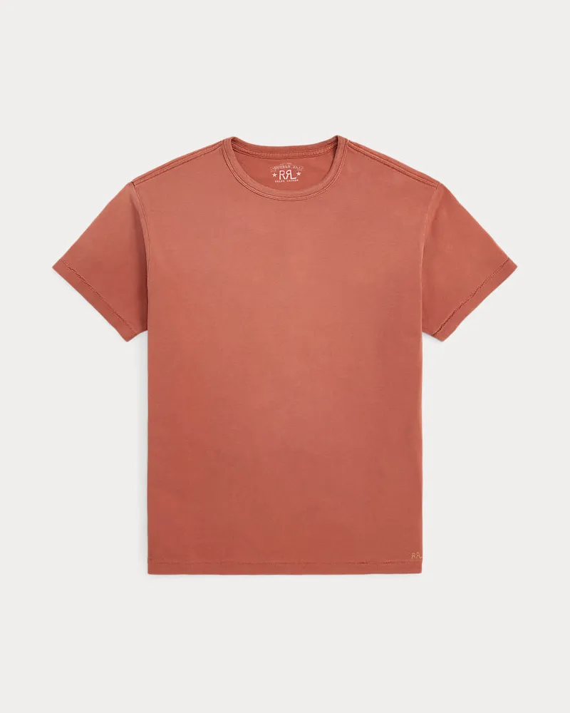 Ralph Lauren Konfektioniert gefärbtes Rundhals-T-Shirt Red
