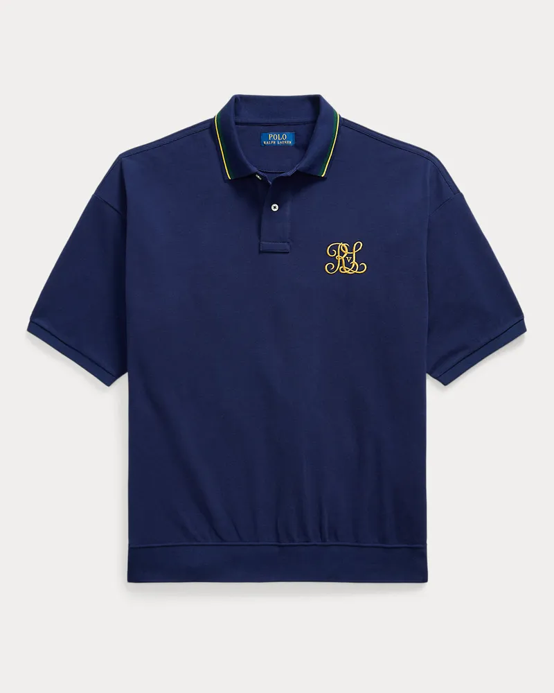 Ralph Lauren Relaxed-Fit Piqué-Poloshirt mit Wappen Blue