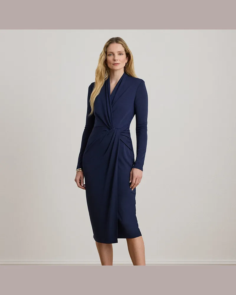 Ralph Lauren Jerseykleid mit Twist-Detail Blue