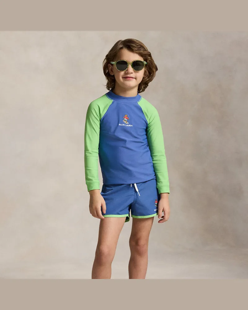 Ralph Lauren Badeshorts mit Polo Bear Blue
