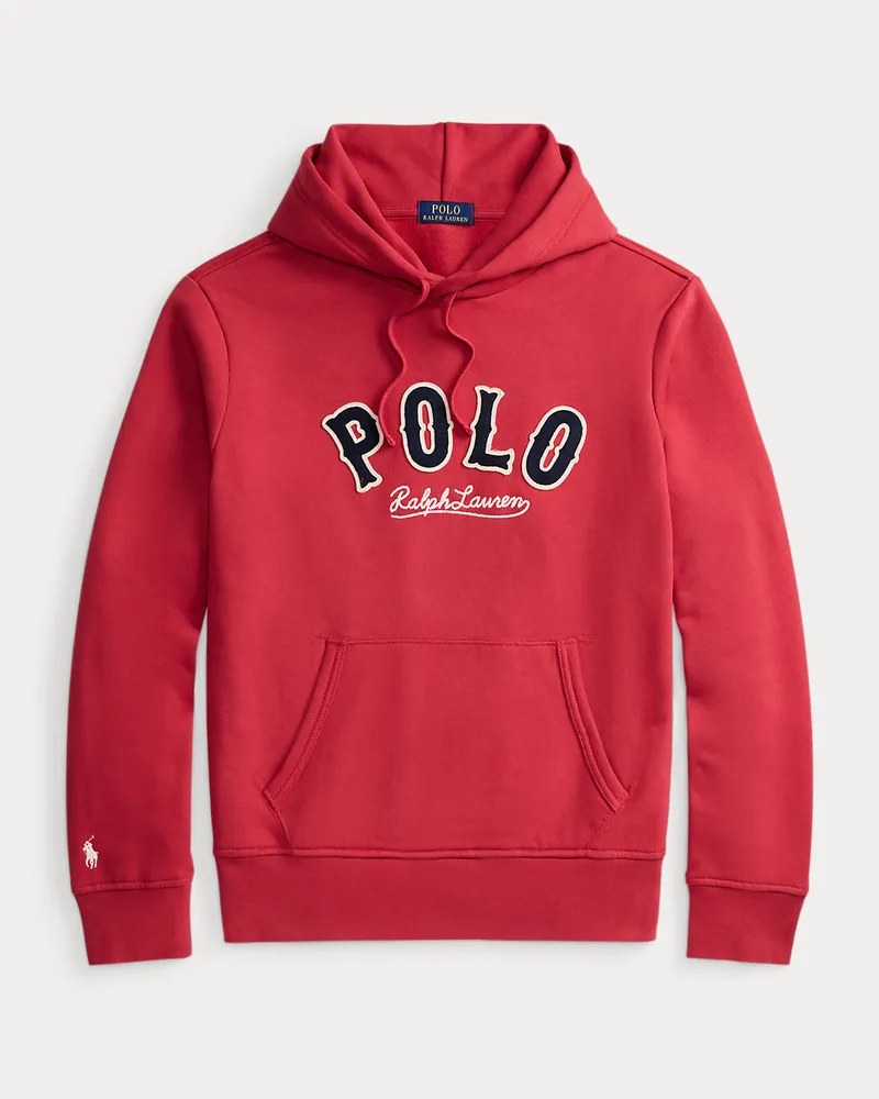 Ralph Lauren Fleece-Kapuzenshirt RL mit Western-Logo Red