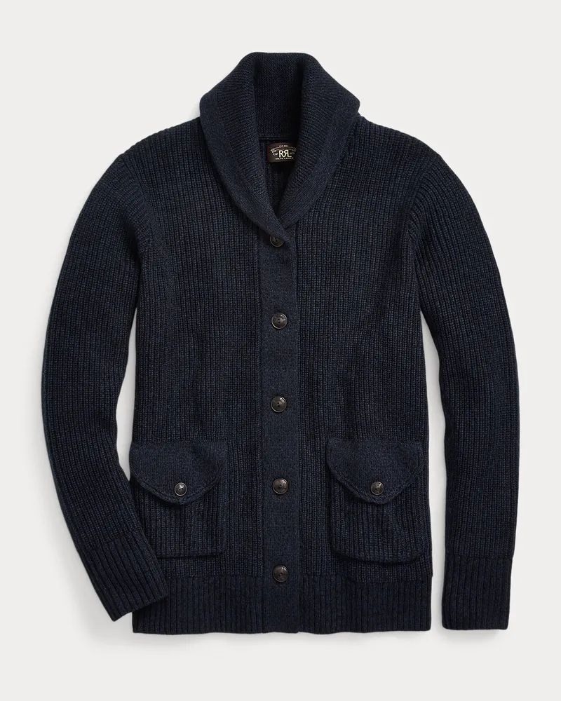Ralph Lauren Kaschmirjacke mit Schalkragen Blue