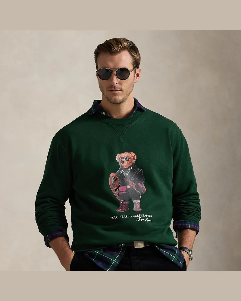 Ralph Lauren Große Größen - Fleece-Sweatshirt mit Polo Bear Green