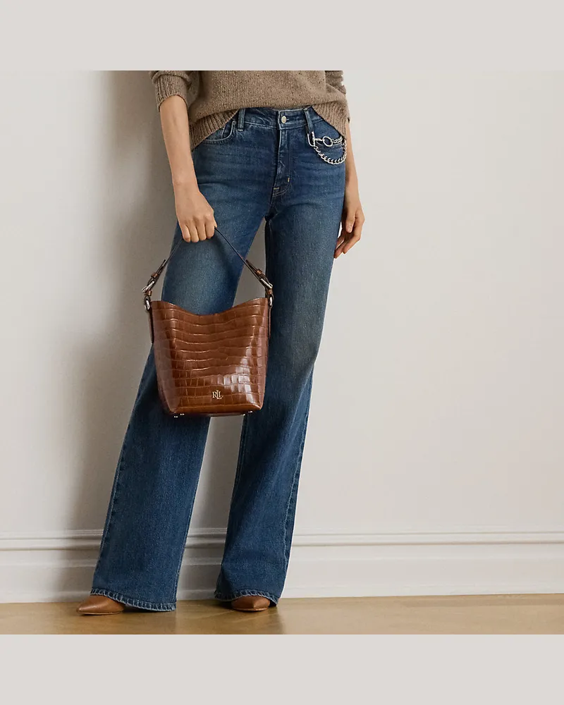 Ralph Lauren Ausgestellte Jeans mit Kettendetail Blue