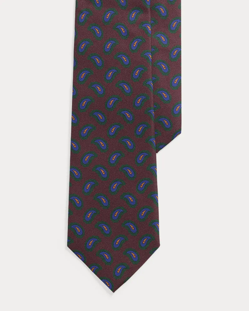 Ralph Lauren Tannen-Krawatte aus Seidentwill Red