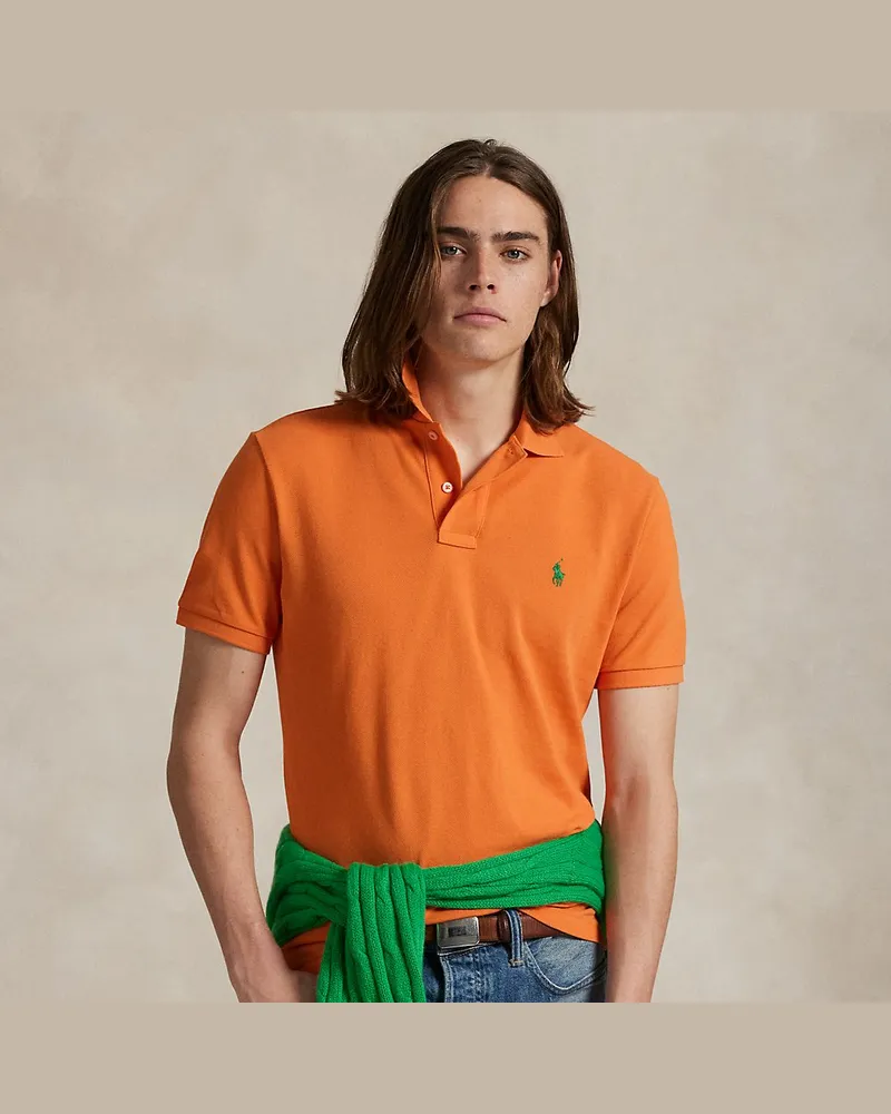 Ralph Lauren Slim-Fit Poloshirt aus Piqué Orange
