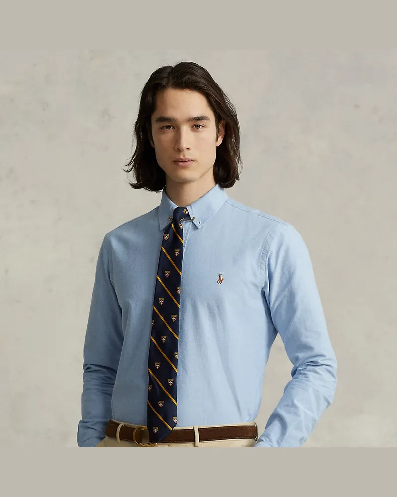 Ralph Lauren Custom-Fit Oxfordhemd Blue