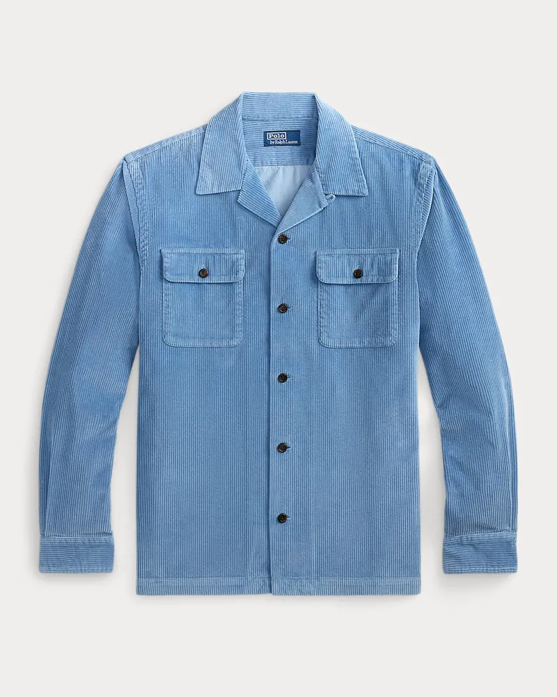 Ralph Lauren Classic-Fit Kordsamthemd Blue