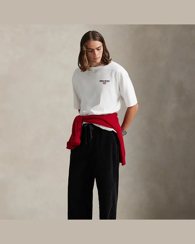 Ralph Lauren Relaxed-Fit Jersey-T-Shirt Polo Sport White