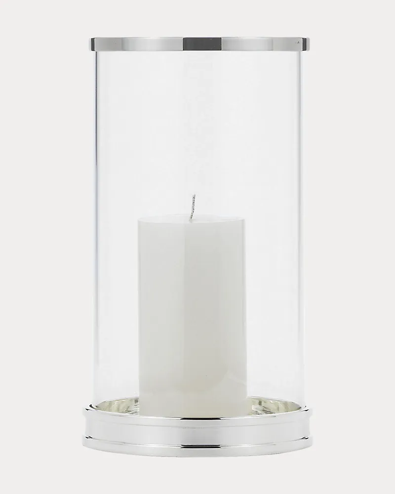 Ralph Lauren Home Modernes silbernes Windlicht Silver