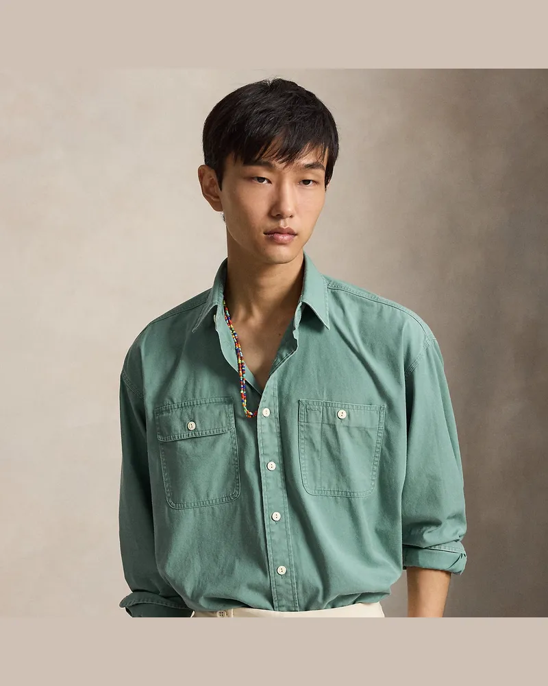 Ralph Lauren Das Big-Fit Arbeitshemd Green
