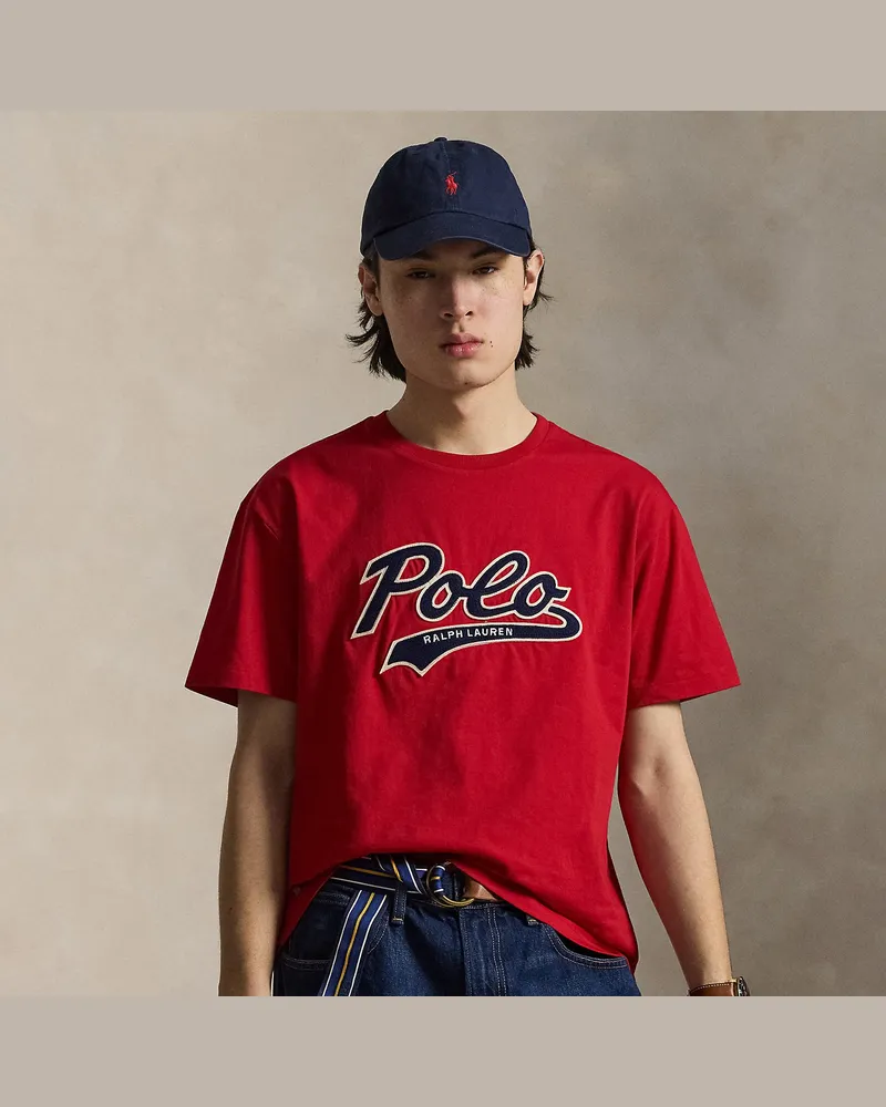 Ralph Lauren Classic-Fit Jersey-T-Shirt mit Logo Red