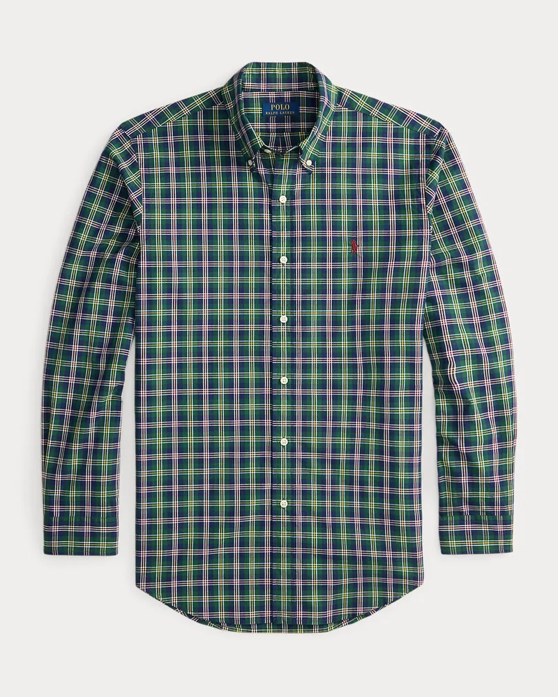 Ralph Lauren Custom-Fit Popelinehemd mit Karomuster Multi