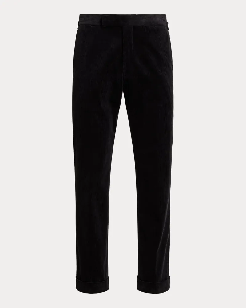 Ralph Lauren Anzughose aus Stretch-Kordsamt Black