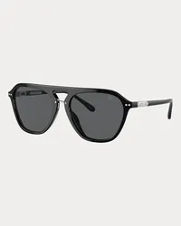 Ralph Lauren Eckige Sonnenbrille Automotive Black