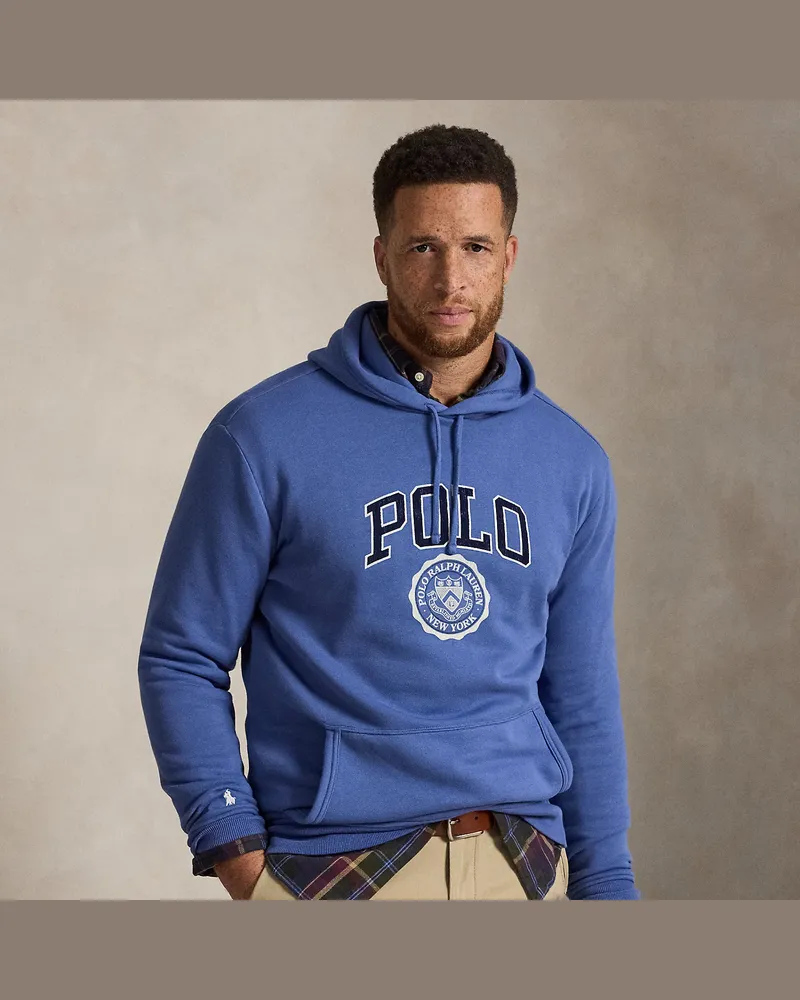 Ralph Lauren Große Größen - Fleece-Kapuzenpullover mit Logo Blue