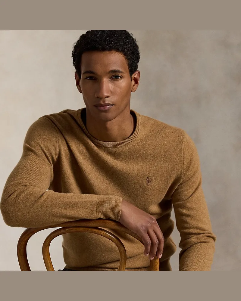 Ralph Lauren Wollpullover mit Rundhalsausschnitt Brown