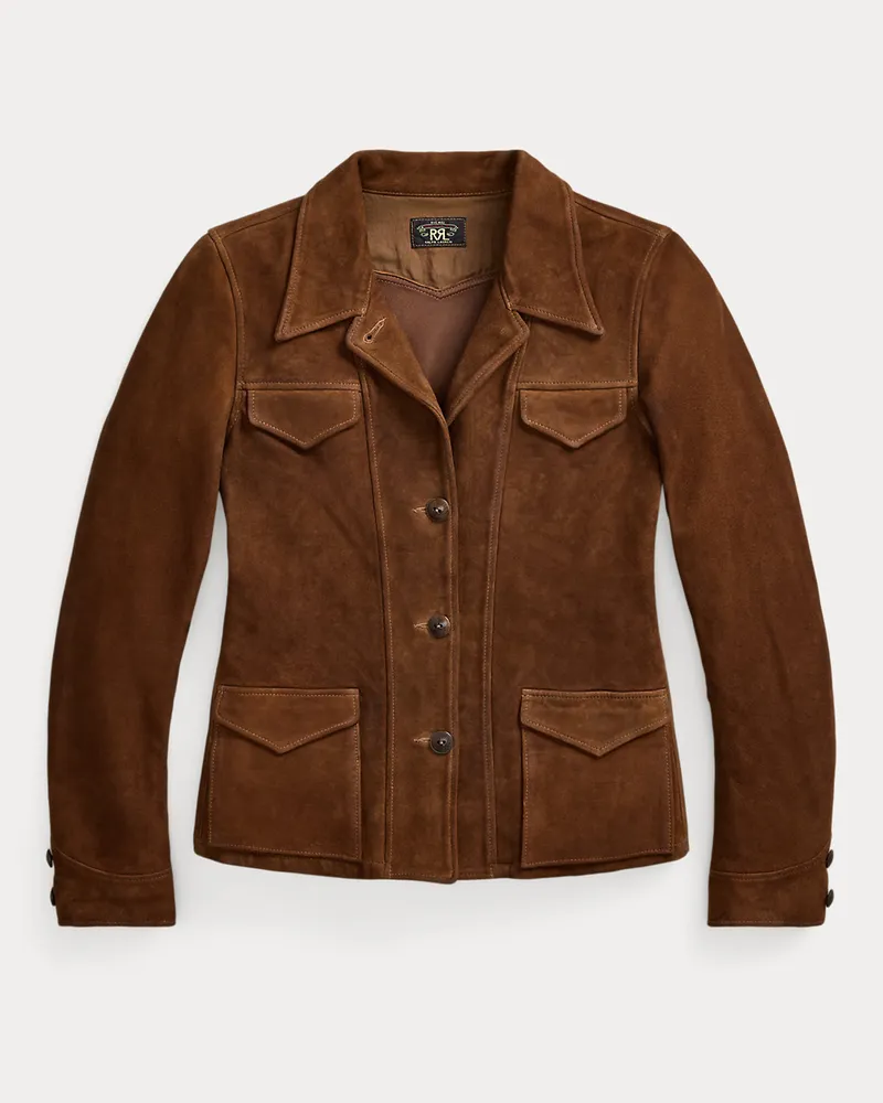 Ralph Lauren Schafwildlederjacke Brown