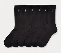 6er-Pack Crew-Socken mit Baumwolle