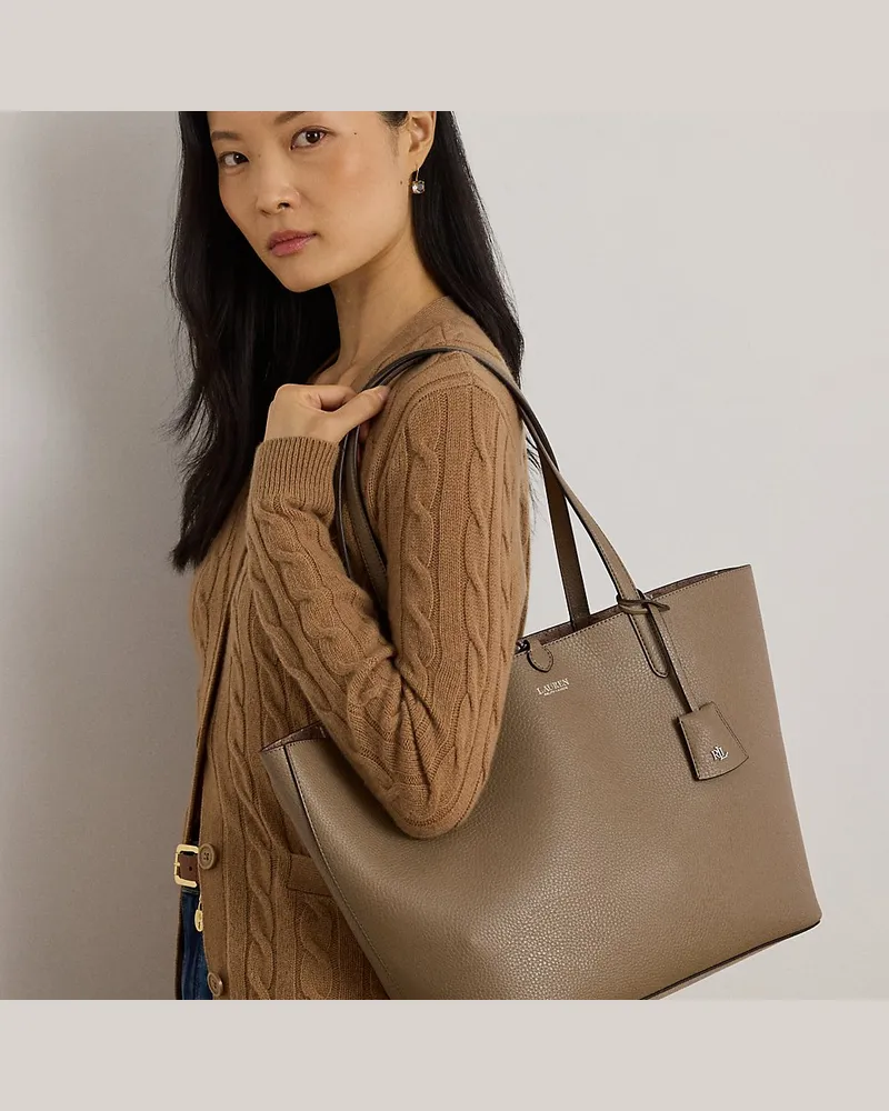 Ralph Lauren Große wendbare Kunstleder-Tragetasche Multi