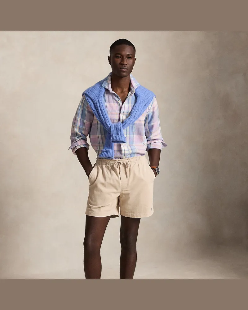 Ralph Lauren Shorts Polo Prepster aus Kordsamt Tan