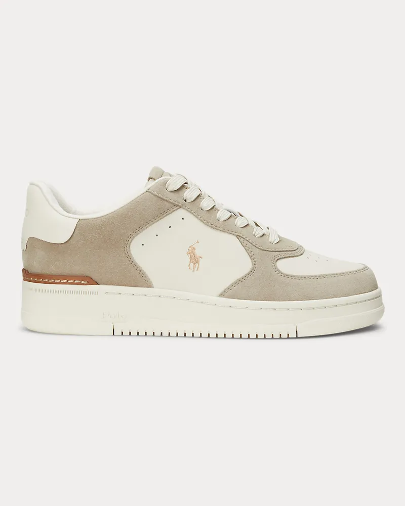 Ralph Lauren Leder-Wildleder-Sneaker Masters Court Natural