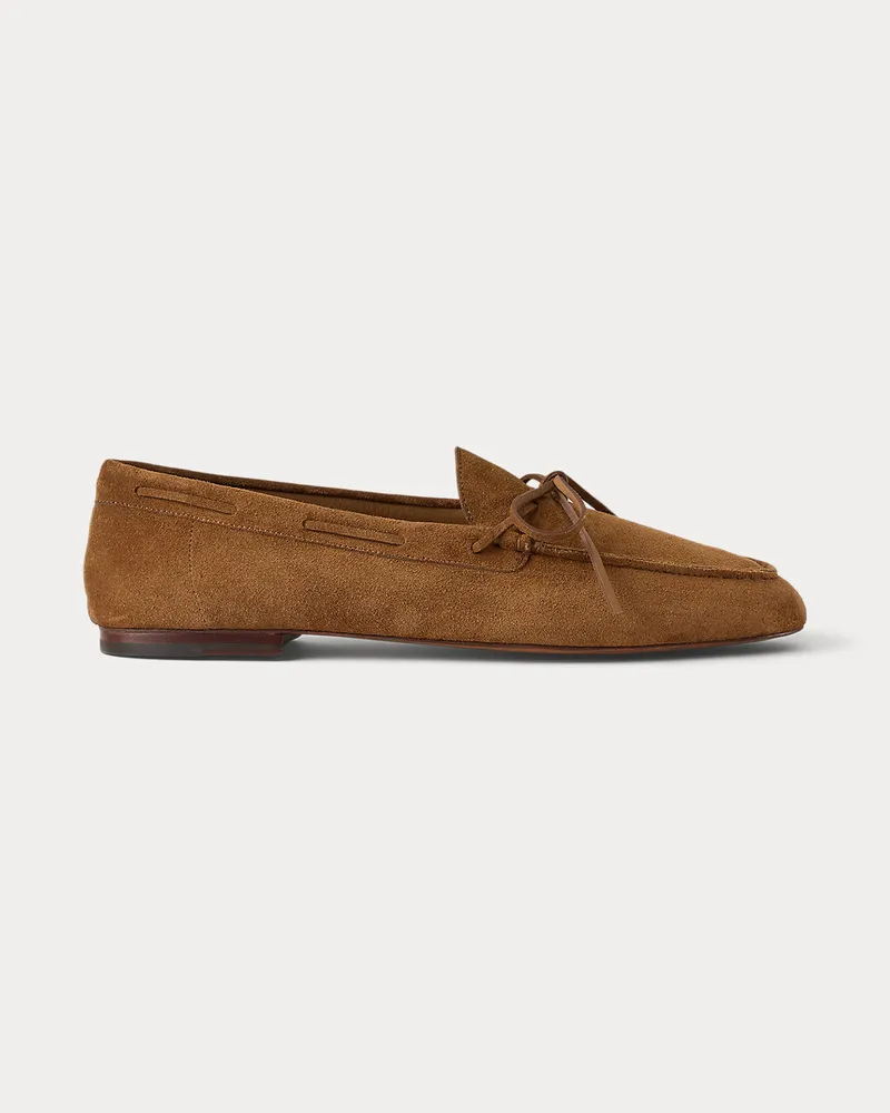 Ralph Lauren Wildleder-Loafer Beekman mit Quasten Brown