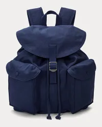 Ralph Lauren Segeltuchrucksack mit Klappverschluss Blue