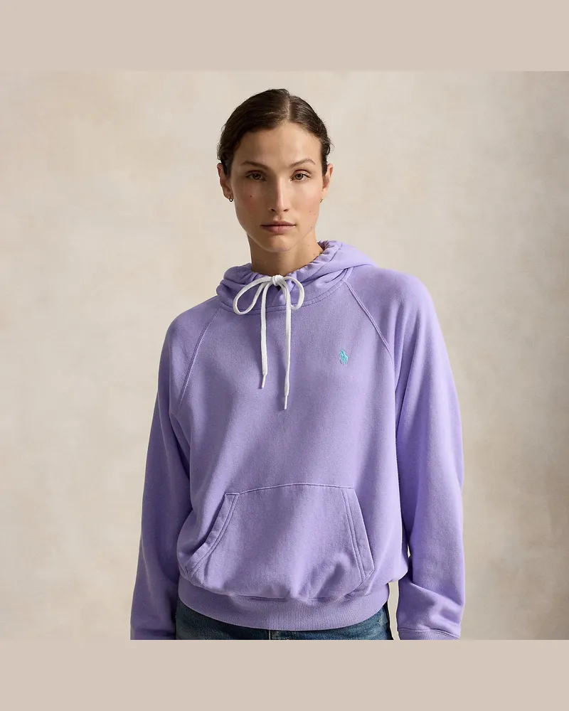 Ralph Lauren Shrunken-Fit Kapuzenpullover aus Fleece Purple