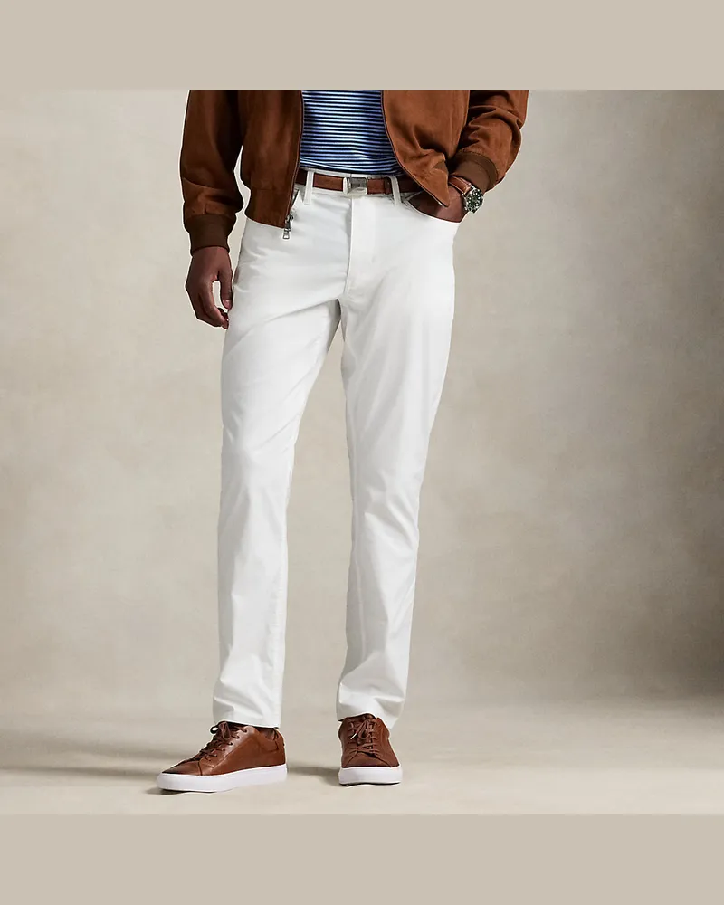 Ralph Lauren Classic-Fit Performance-Hose aus Twill White