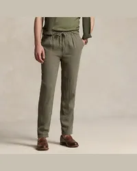 Ralph Lauren Slim-Tapered Leinenhose Green