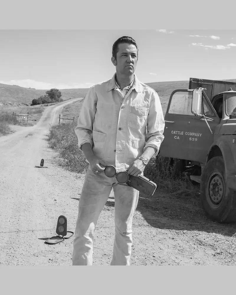 Ralph Lauren Segeltuchjacke mit Kordsamtbesatz Natural