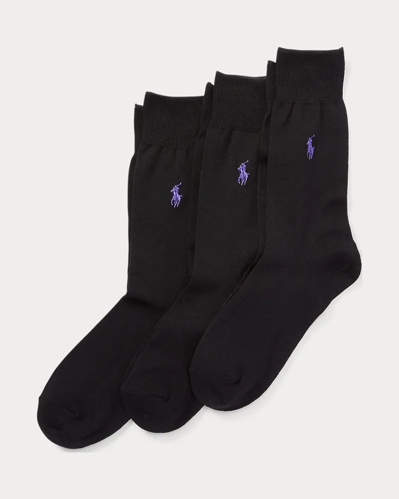 Ralph Lauren Anzugsocken im 3er-Pack Black