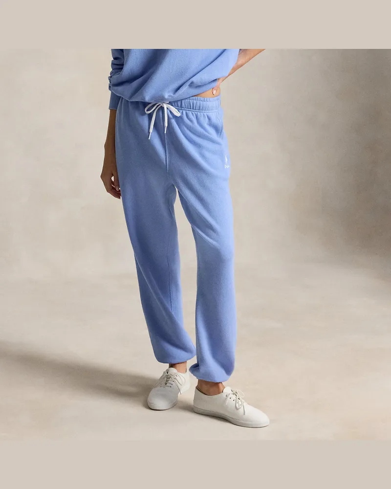 Ralph Lauren Fleece-Jogginghose mit Logo Blue