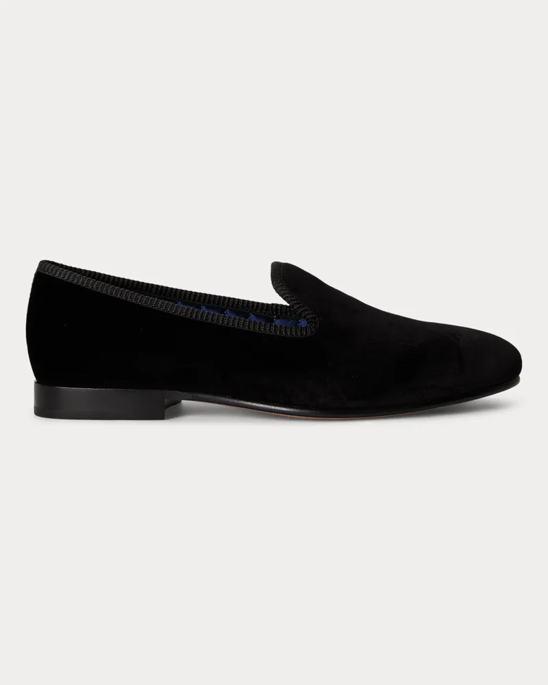 Ralph Lauren Samtslipper Paxton Black