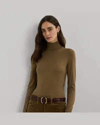 Ralph Lauren Rollkragenpullover aus Seiden-Mix Brown