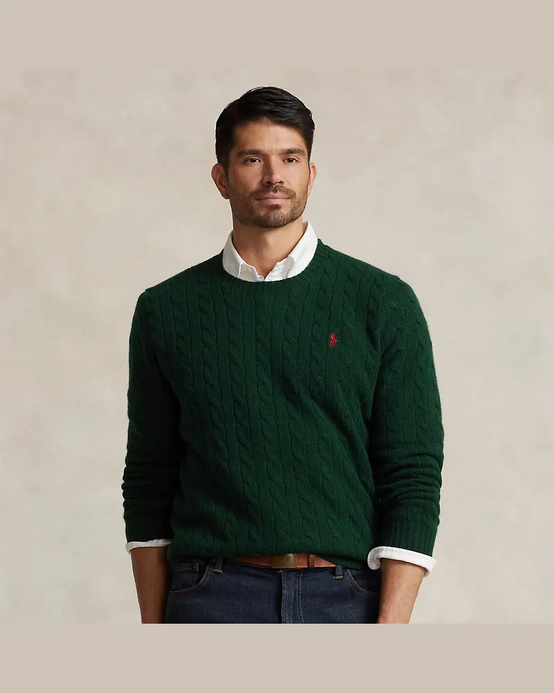 Ralph Lauren Große Größen - Woll-Kaschmir-Pullover mit Zopfmuster Multi