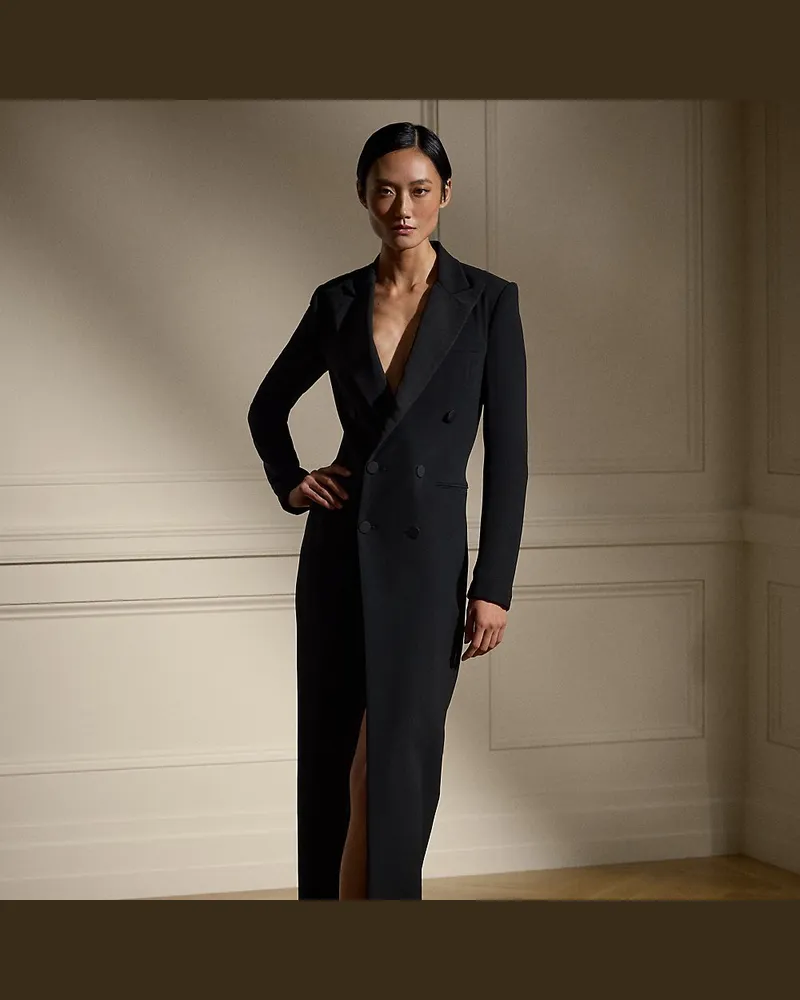 Ralph Lauren Smokingkleid Kristian aus Seide Black