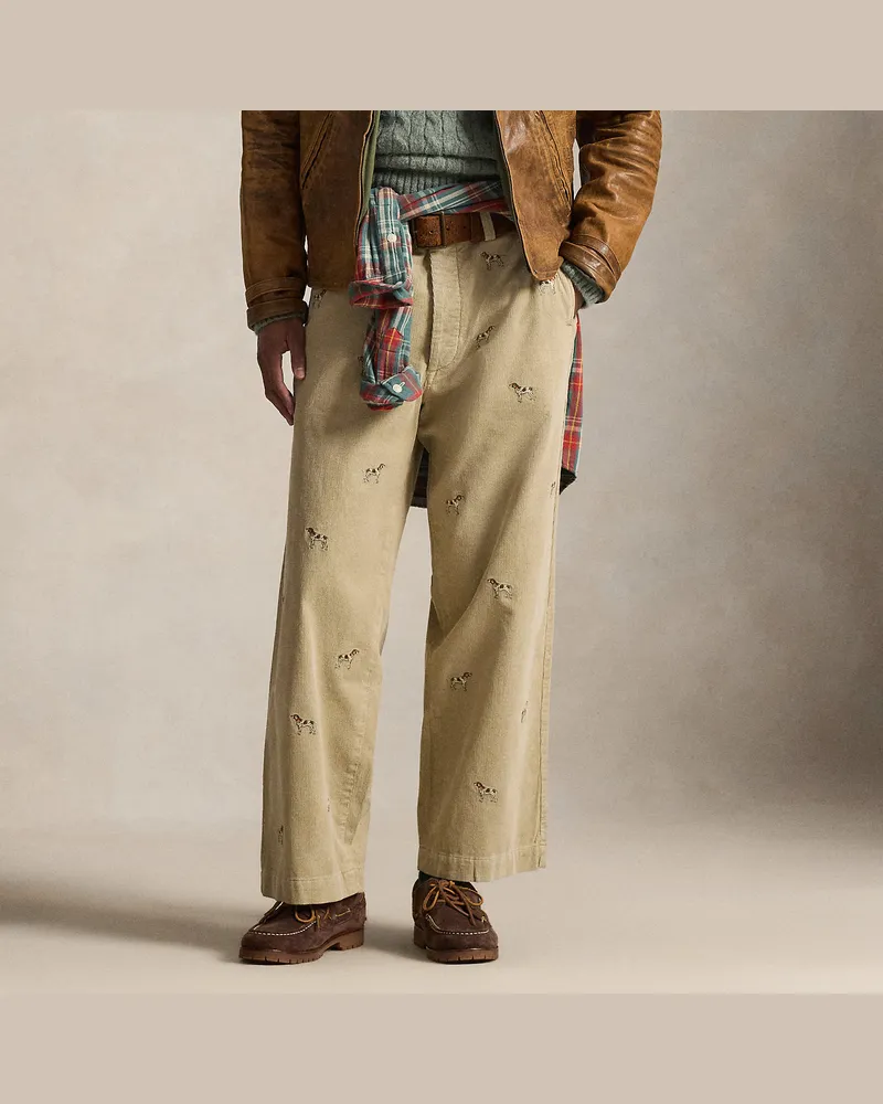 Ralph Lauren Die Big-Fit Kordsamt-Chinohose Tan
