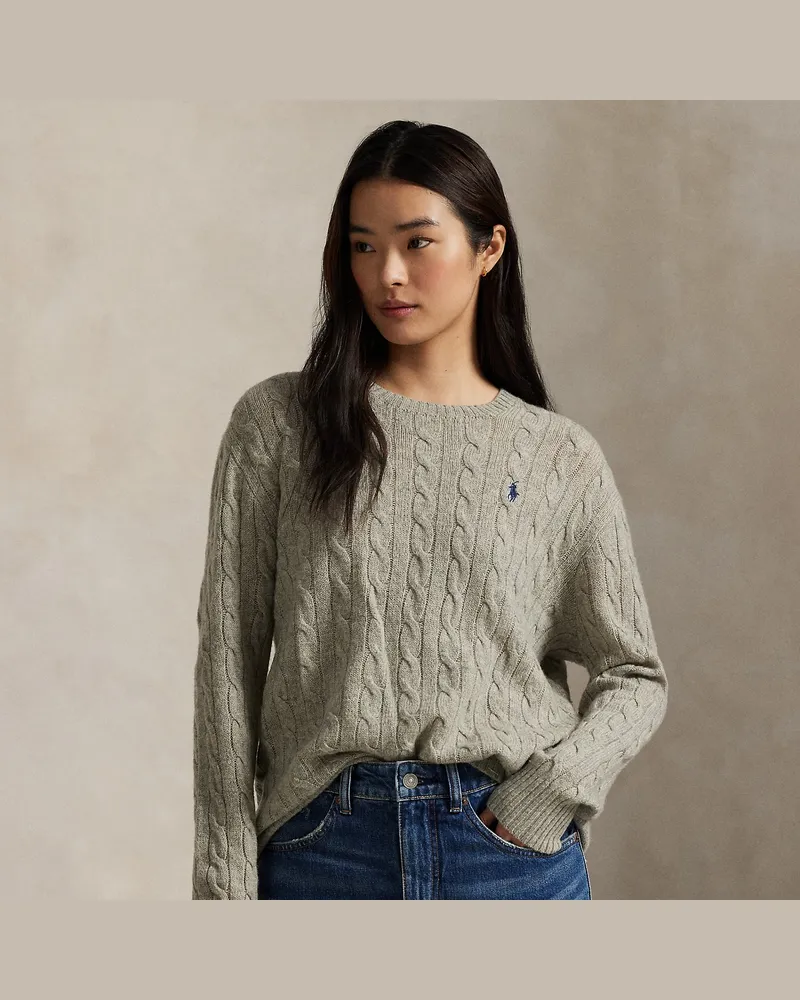 Ralph Lauren Federleichter Woll-Kaschmir-Pullover Grey