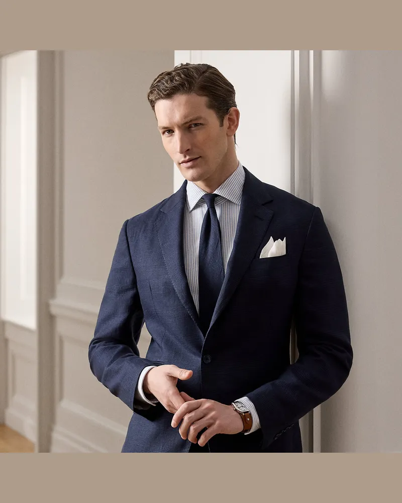 Ralph Lauren Handgeschneiderte Anzugjacke Kent Blue