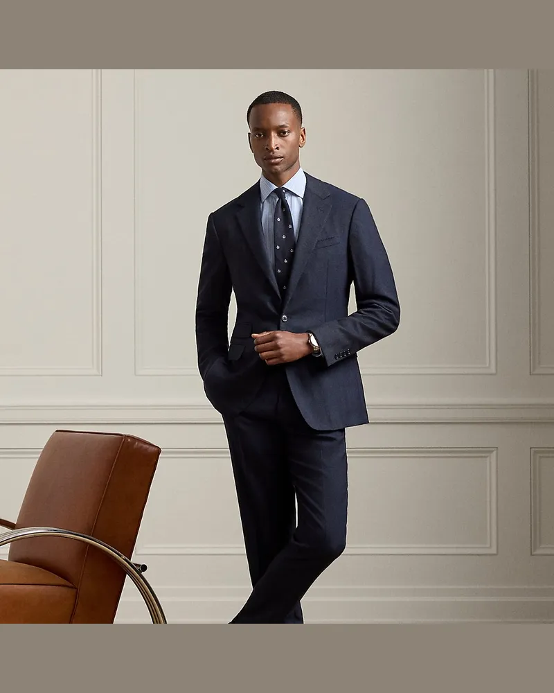 Ralph Lauren Handgefertigter Kaschmiranzug Kent Blue