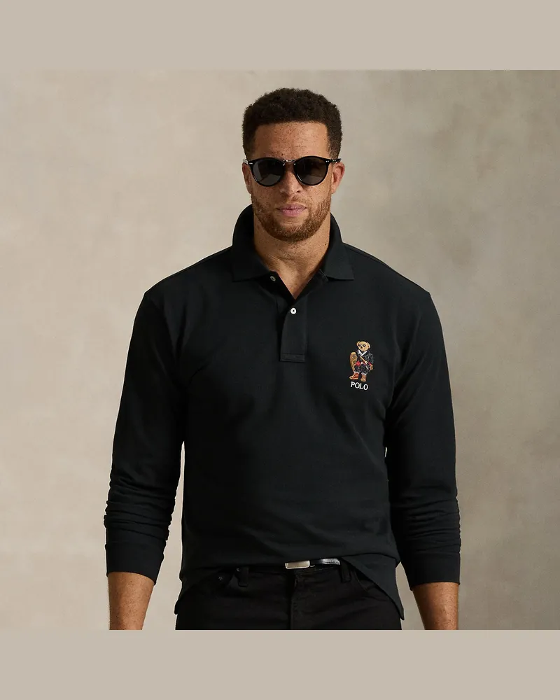 Ralph Lauren Große Größen - Piqué-Poloshirt mit Polo Bear Black
