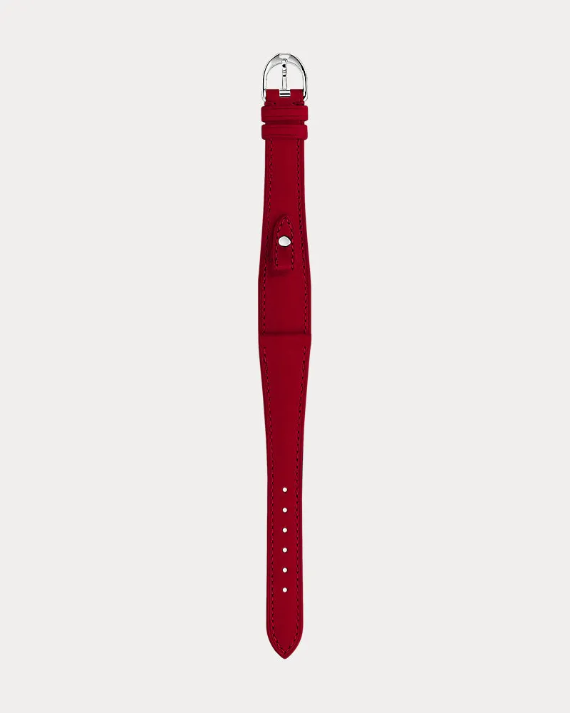 Ralph Lauren Petite-Stirrup-Armband aus Kalbsleder Red