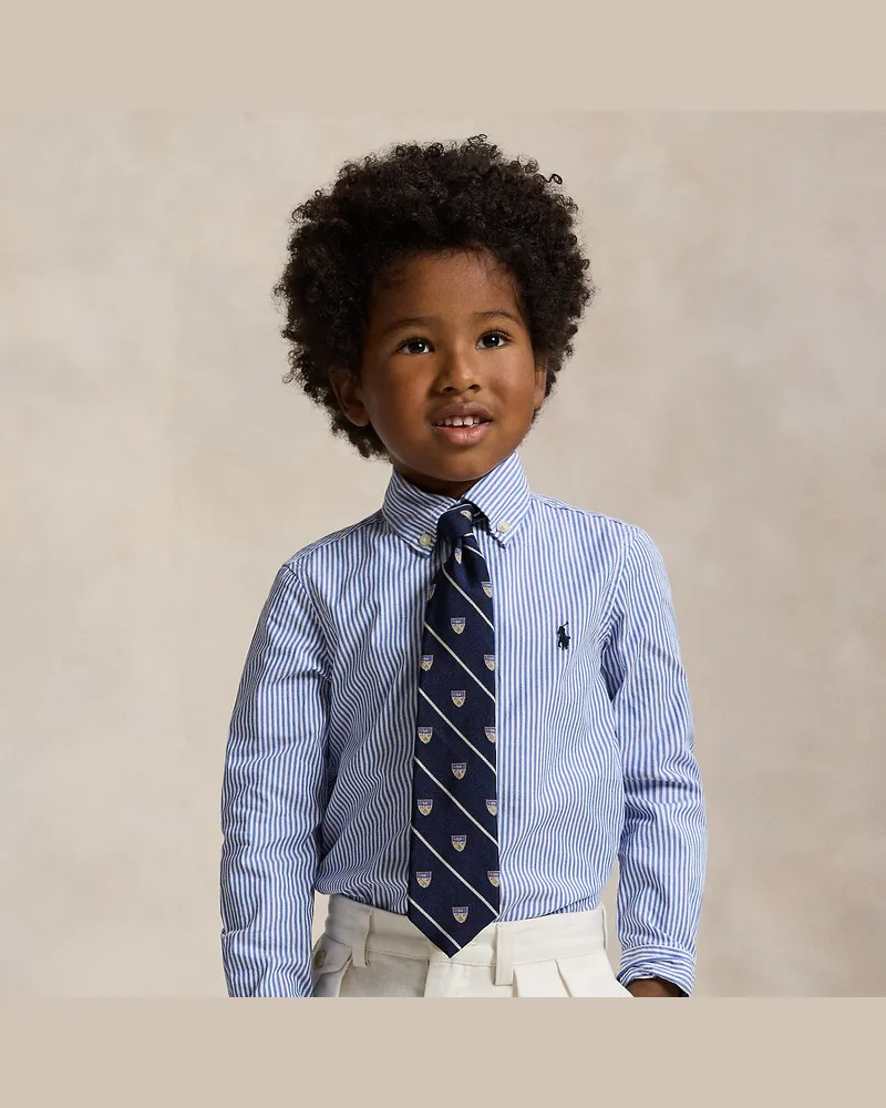 Ralph Lauren Slim-Fit Oxfordhemd mit Streifen Blue