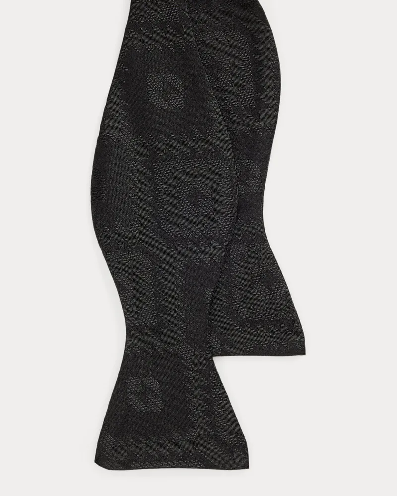 Ralph Lauren Fliege aus Seidenjacquard Black