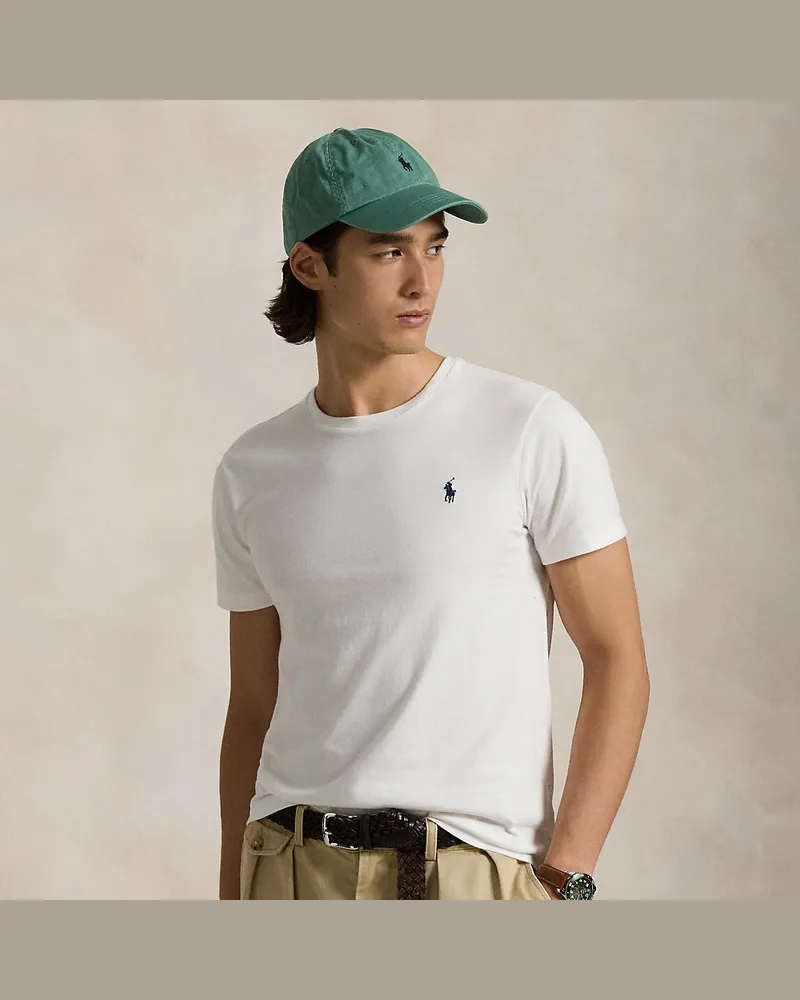 Ralph Lauren Custom-Slim-Fit Jersey-T-Shirt White